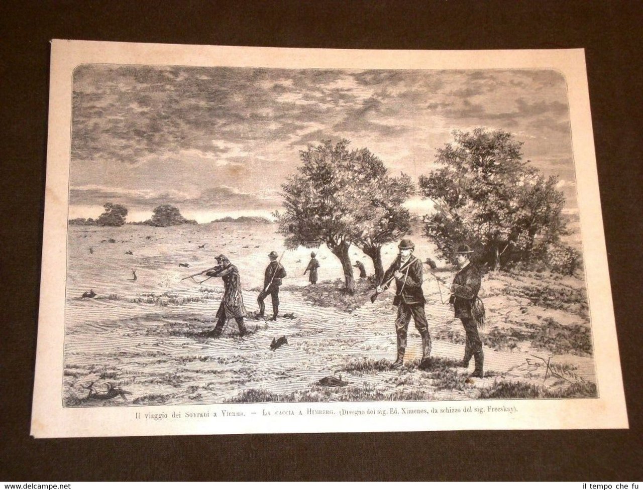 Re Umberto I di Savoia a Vienna nel 1881 Caccia … | Immagine principale