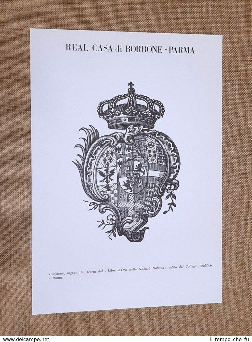 Real Casa di Borbone - Parma Stemma o blasone Araldica