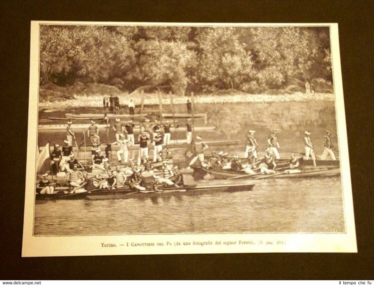 Regate di Torino nel 1886 I canottieri del Po | Immagine principale