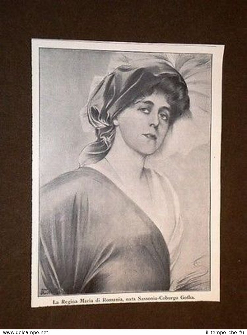 Regina Maria di Romania + Maggiore Generale Vittorio Zuppelli Ministro … | Immagine principale