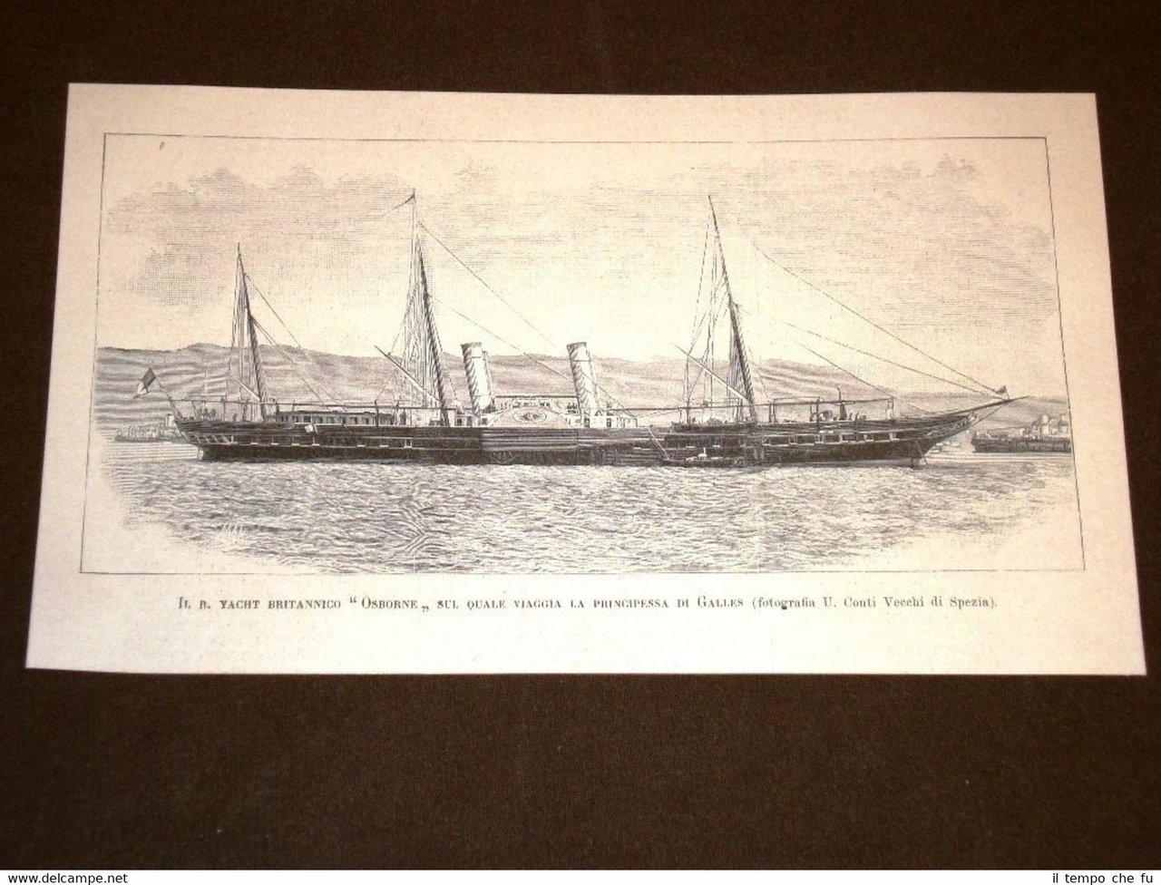 Regio Yacht d'Inghilterra Osborne nel 1893 Vi viaggia la Principessa …