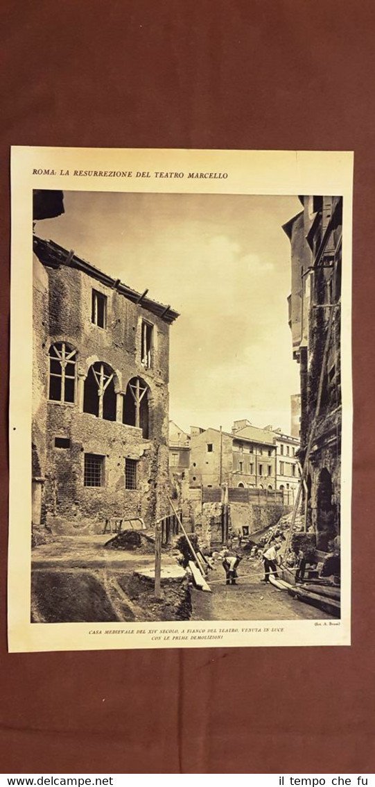 Resurrezione del Teatro Marcello a Roma nel 1927 Casa medievale …