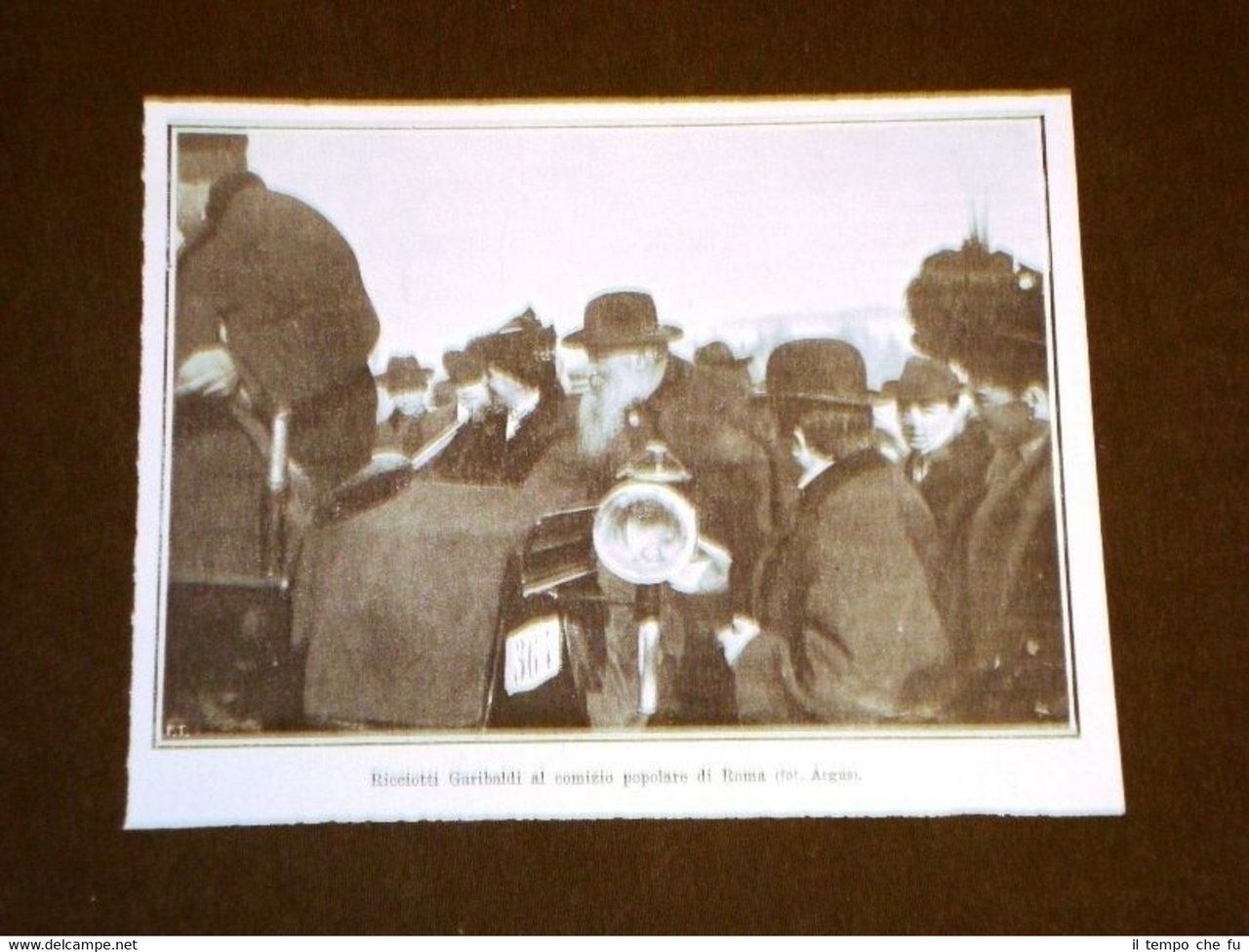 Ricciotti Garibaldi al comizio popolare di Roma nel 1908 | Immagine principale