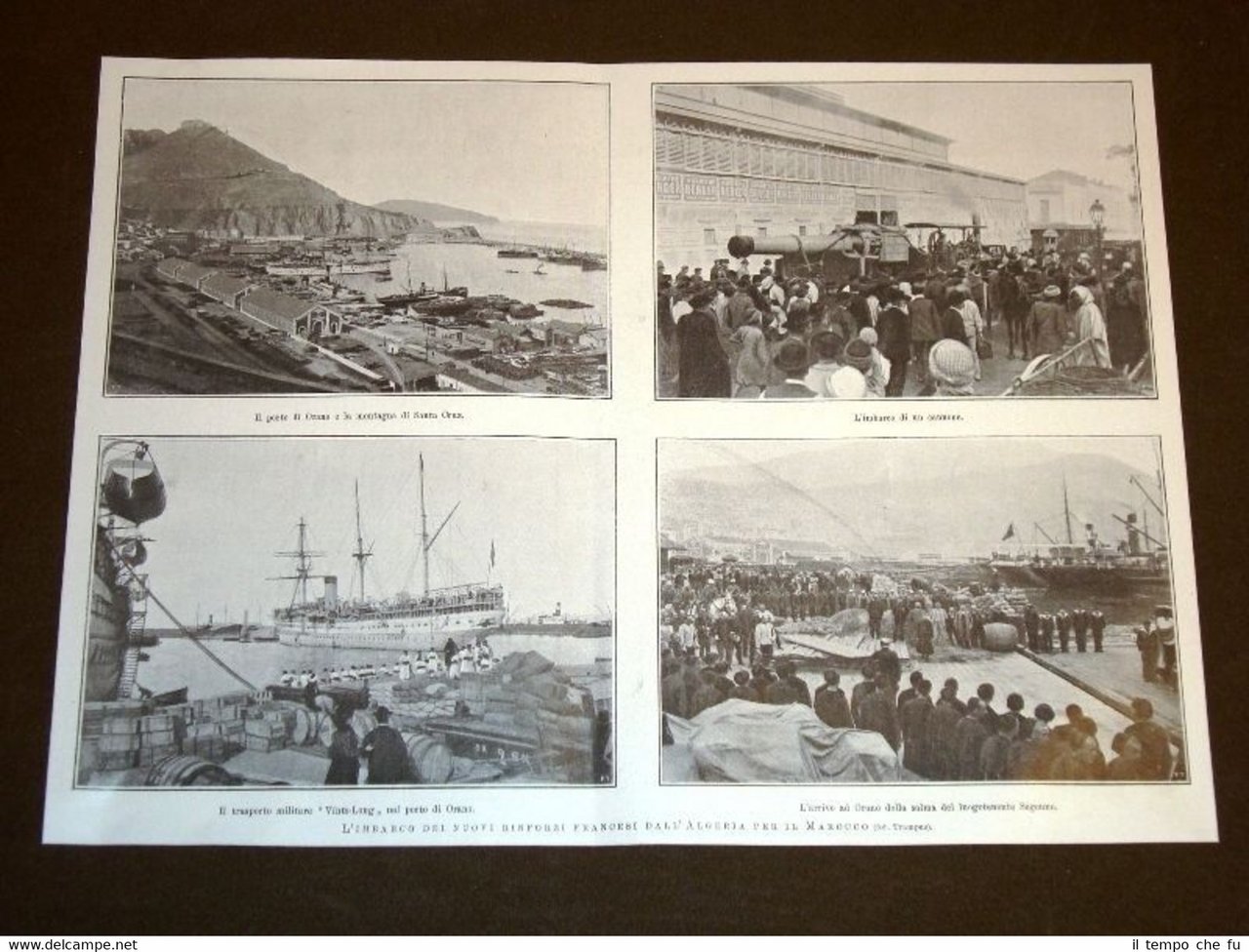 Rinforzi di Francia dall'Algeria per il Marocco nel 1908 Porto …
