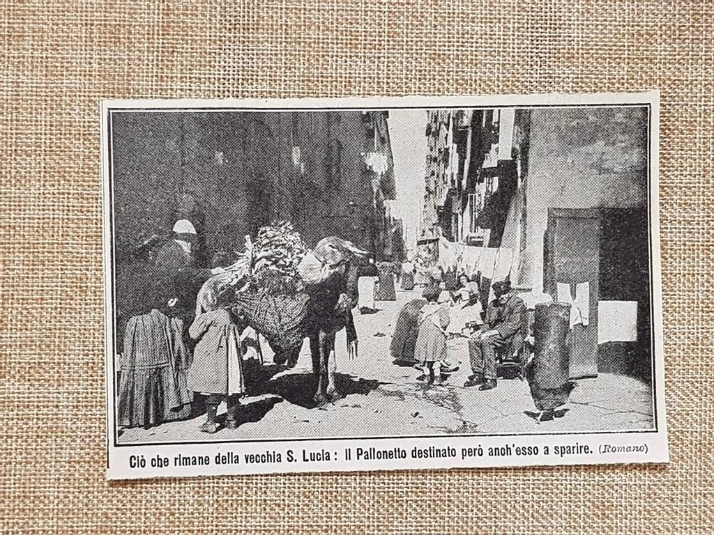 Risanamento edilizio Napoli nel 1912 Resti della vecchia Santa Lucia … | Immagine principale