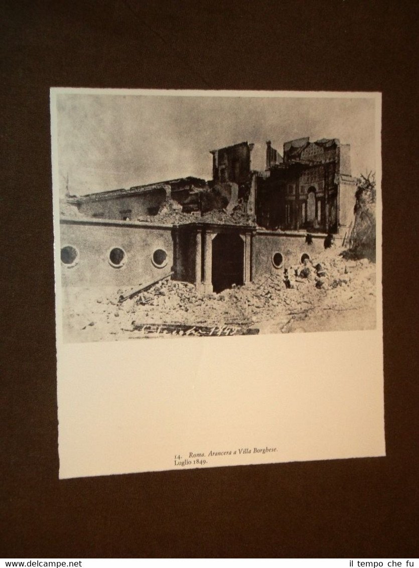 Risorgimento in Italia Roma nel 1849 Villa Borghese e Ponte …