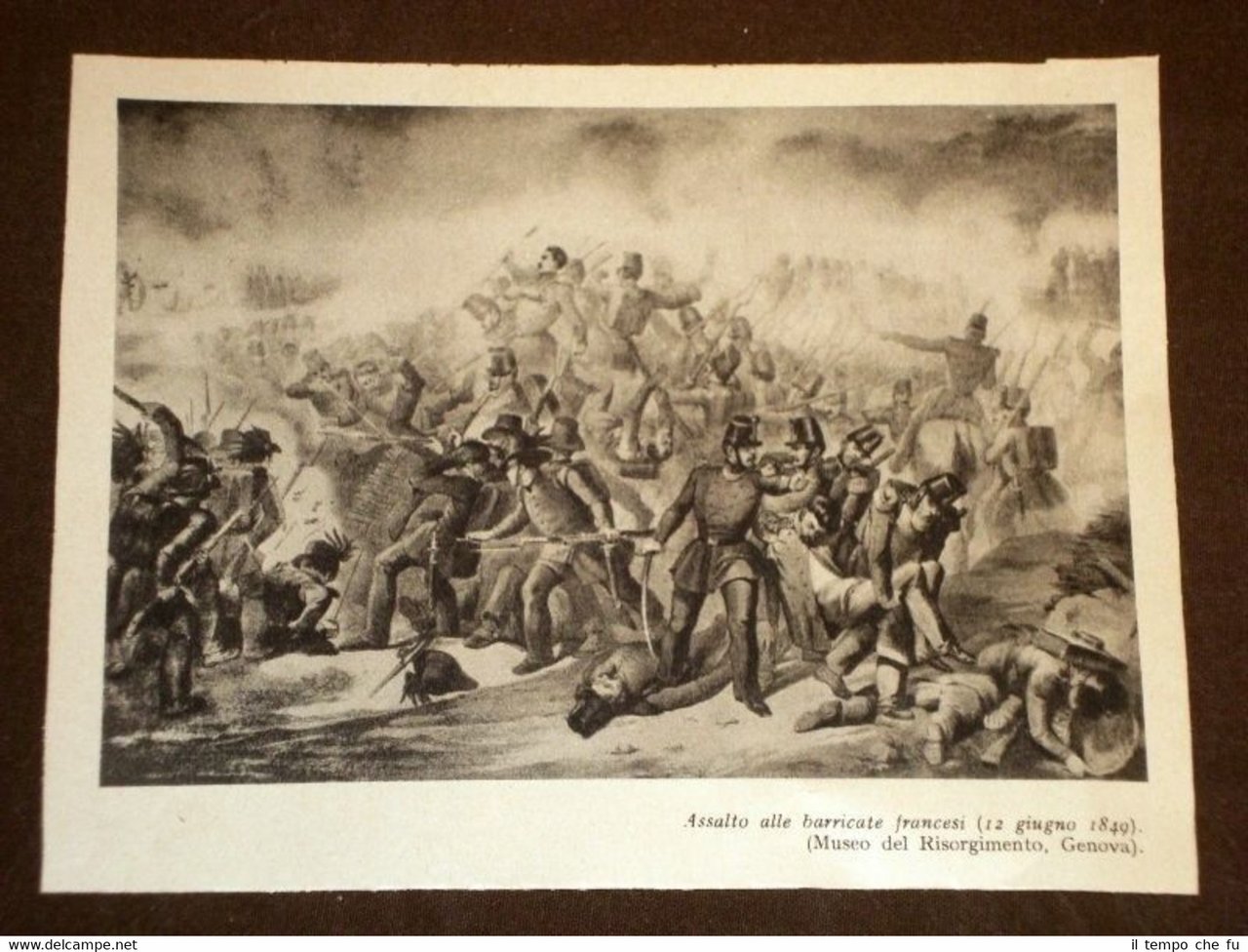 Risorgimento Italiano Assalto alle barricate francesi + Giacomo Medici