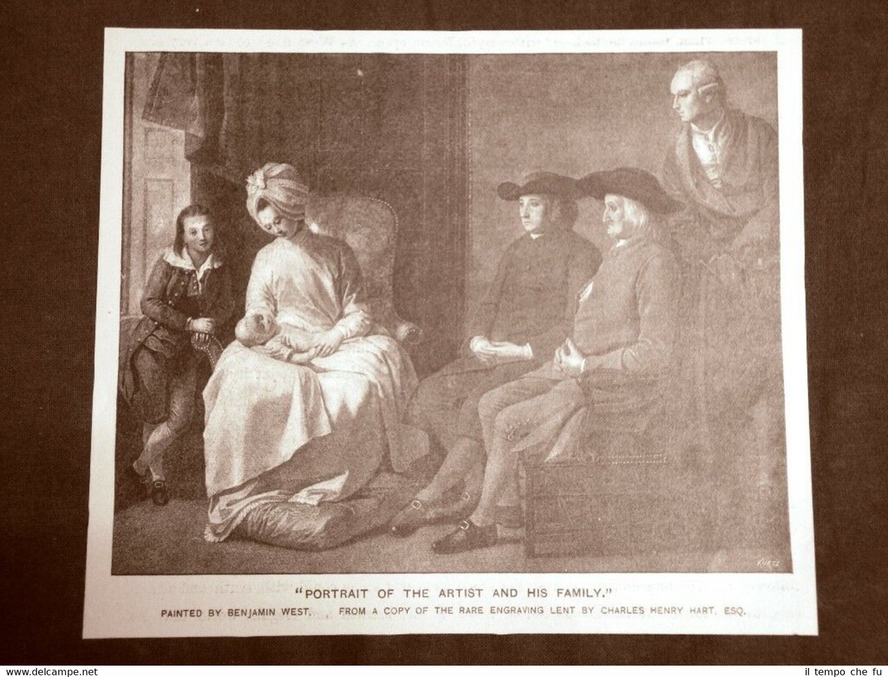 Ritratto dell'Artista e della sua famiglia Quadro di Benjamin West … | Immagine principale
