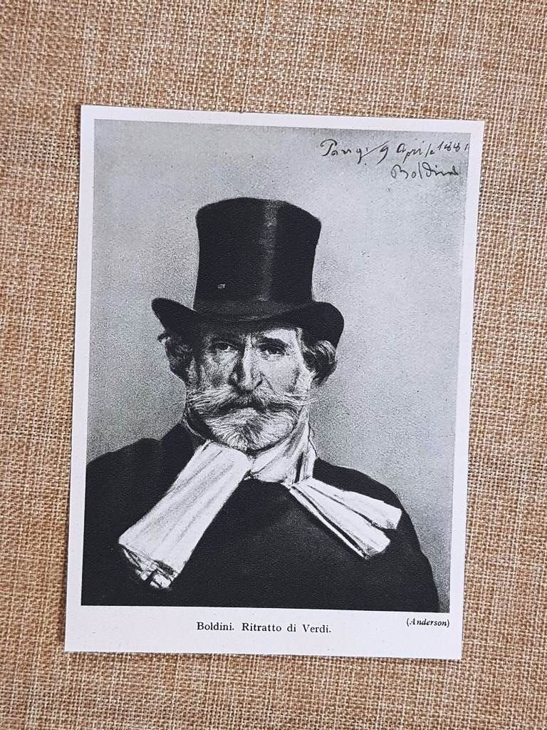 Ritratto Giuseppe Verdi di Giovanni Boldini 1886 Galleria Nazionale Stampa …