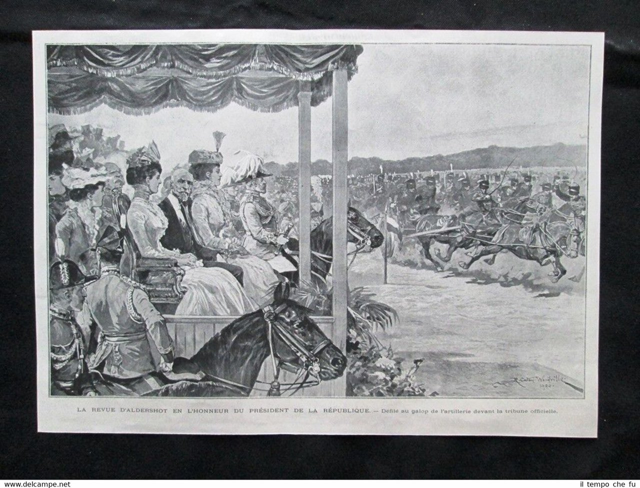 Rivista Aldershot + Regina Alexandra, Presidente Loubet Stampa del 1903 | Immagine principale