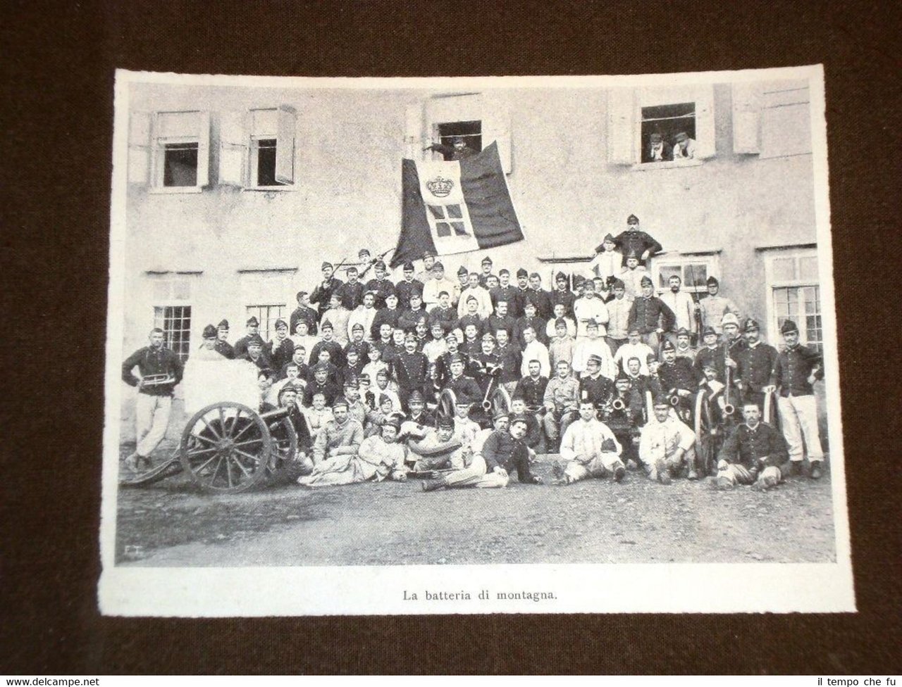 Rivoluzione di Canea nel 1898 Batteria di montagna dell'esercito dell'Italia