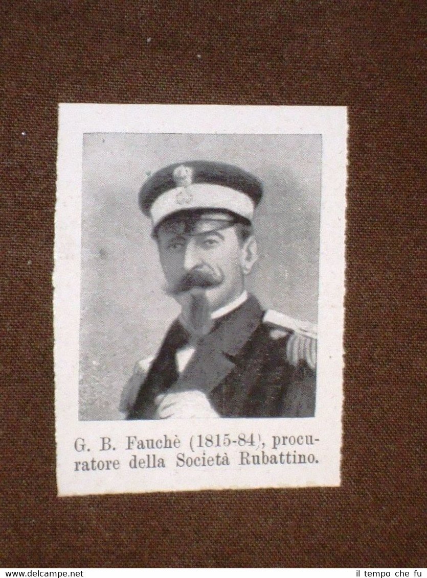 Rivoluzione in Sicilia nel 1860 G.B. Fauchè Procuratore della Rubattino