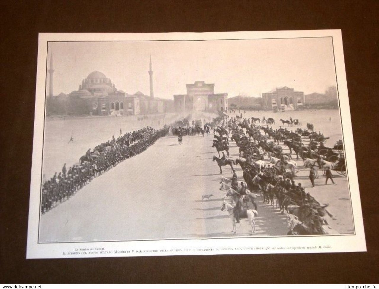 Rivoluzione in Turchia nel 1909 Costantinopoli Maometto V dopo il …