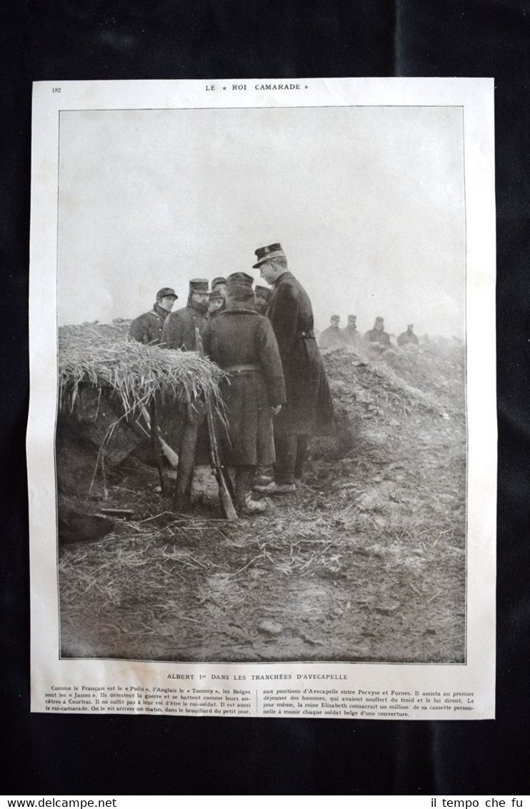 Roi Albert I Avecapelle Le grand chef Général Joffre WW1 … | Immagine principale