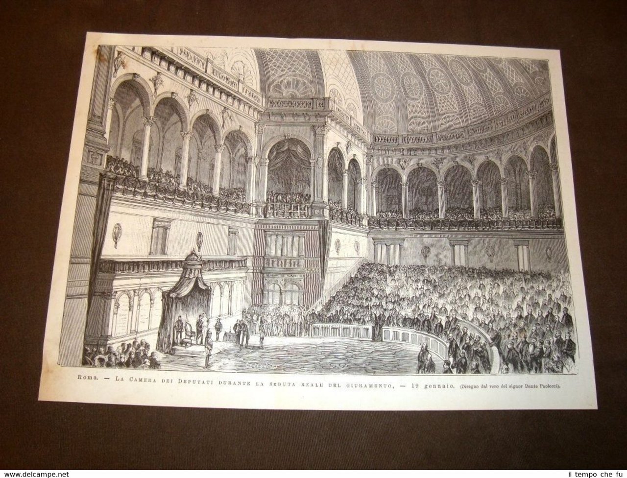 Roma 19 gennaio 1878 Camera dei deputati Giuramento di Re … | Immagine principale