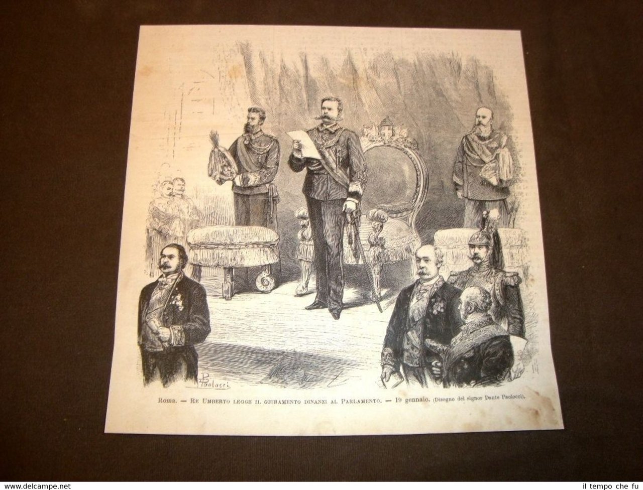 Roma 19 gennaio 1878 Il nuovo Re Umberto I di …