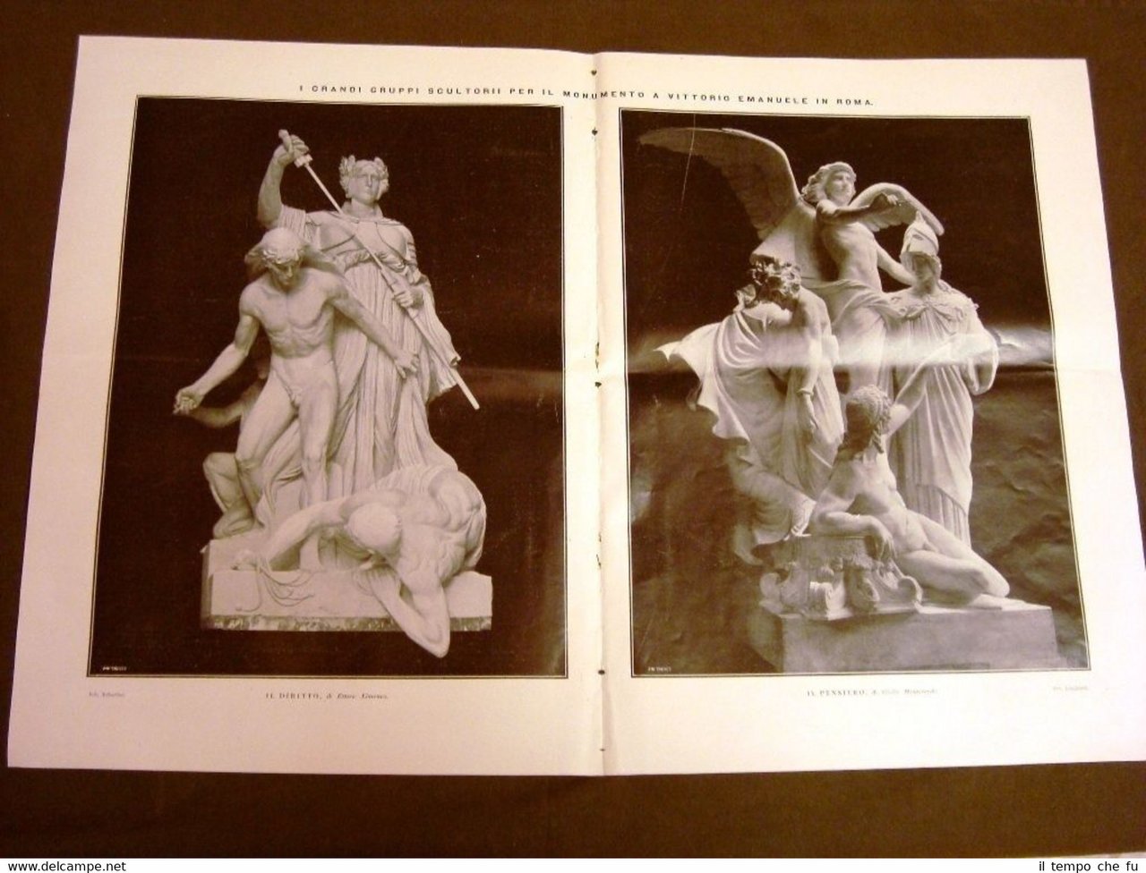 Roma 1911 Monumento V.Emanuele Diritto Ximenes Pensiero Monteverde + Femminismo | Immagine principale