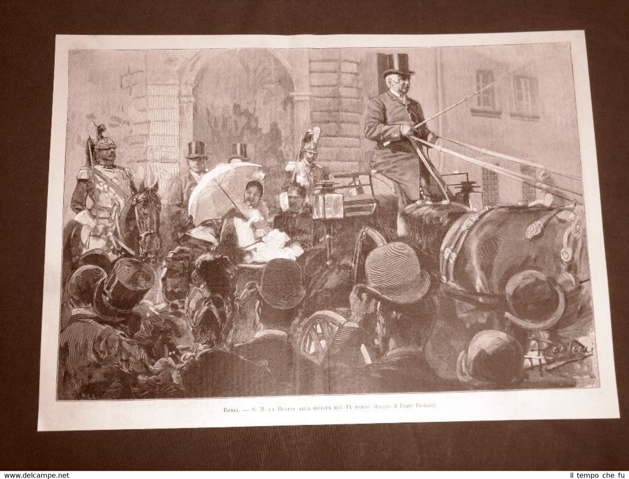 Roma La Regina Margherita di Savoia alla rivista del 14 …