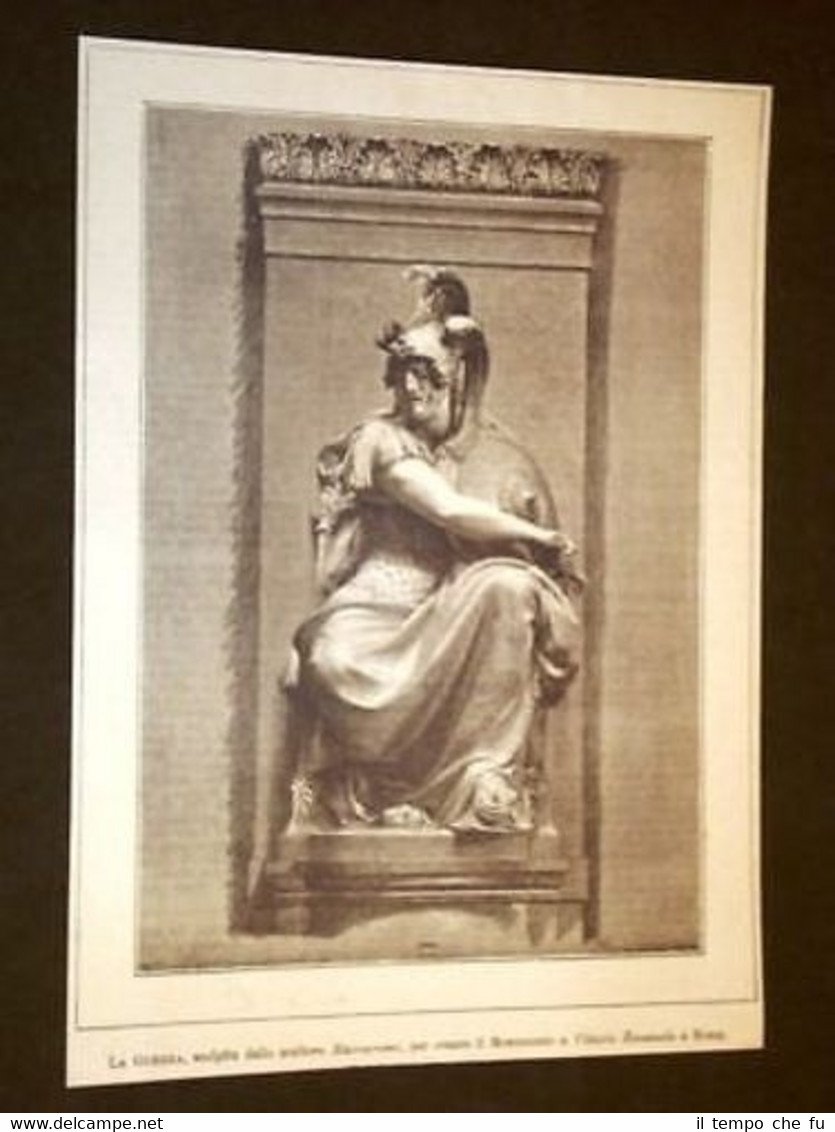 Roma Monumento a Vittorio Emanuele La Guerra Scultore Maccagnani