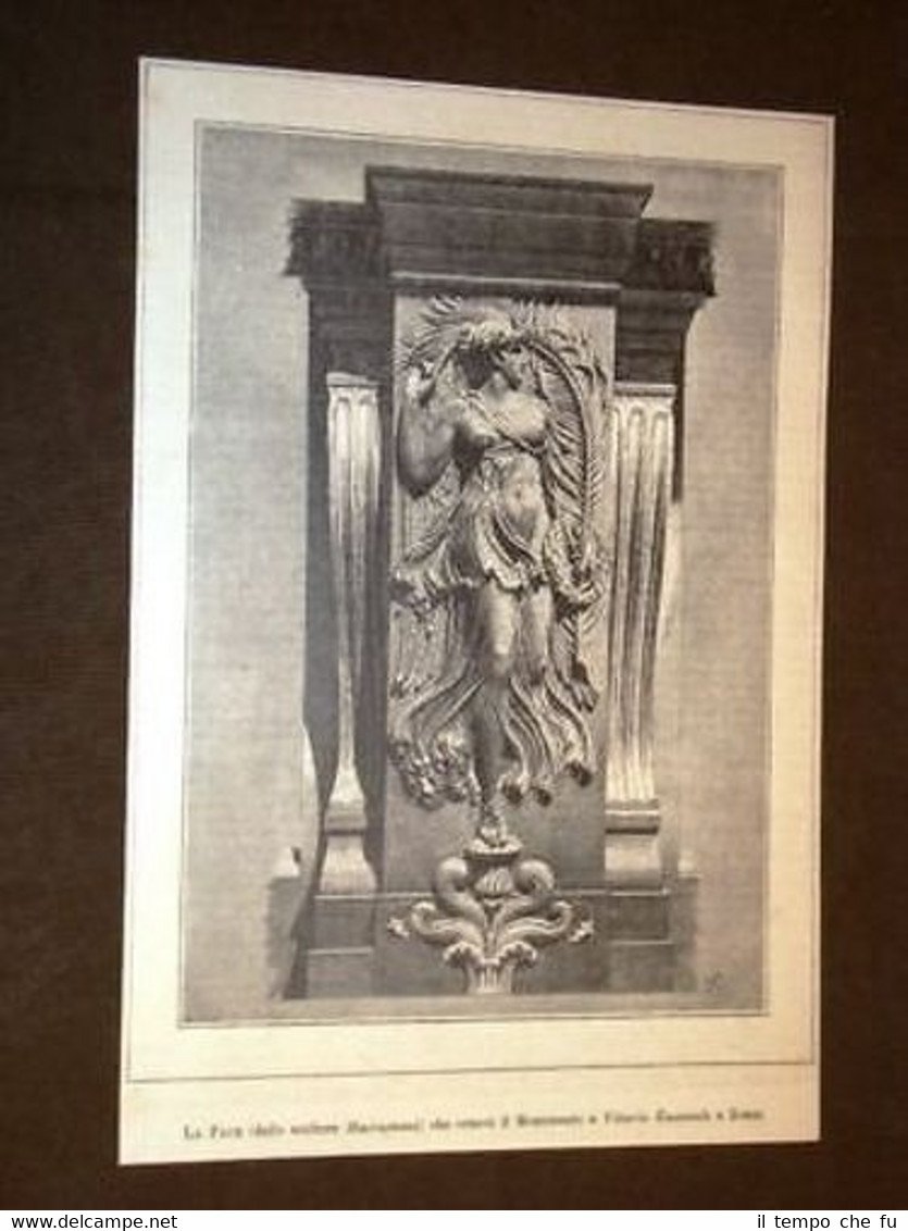 Roma Monumento a Vittorio Emanuele La Pace dello Scultore Maccagni | Immagine principale