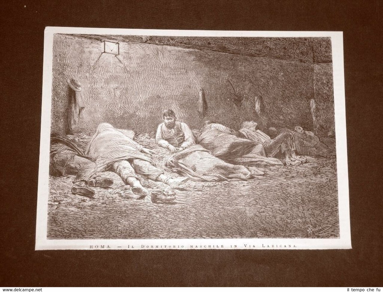 Roma nel 1876 Dormitorio maschile in via Labinaca Lazio