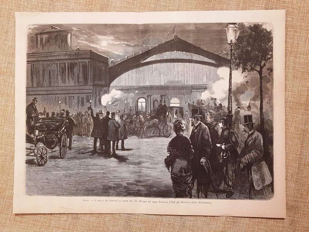 Roma nel 1880 Arrivo di Re Umberto I di Savoia …