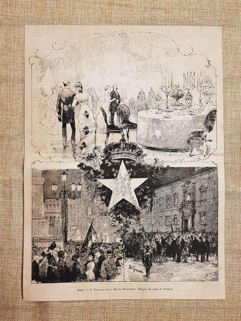 Roma nel 1880 Il Natale o Natalizio della Regina Margherita …