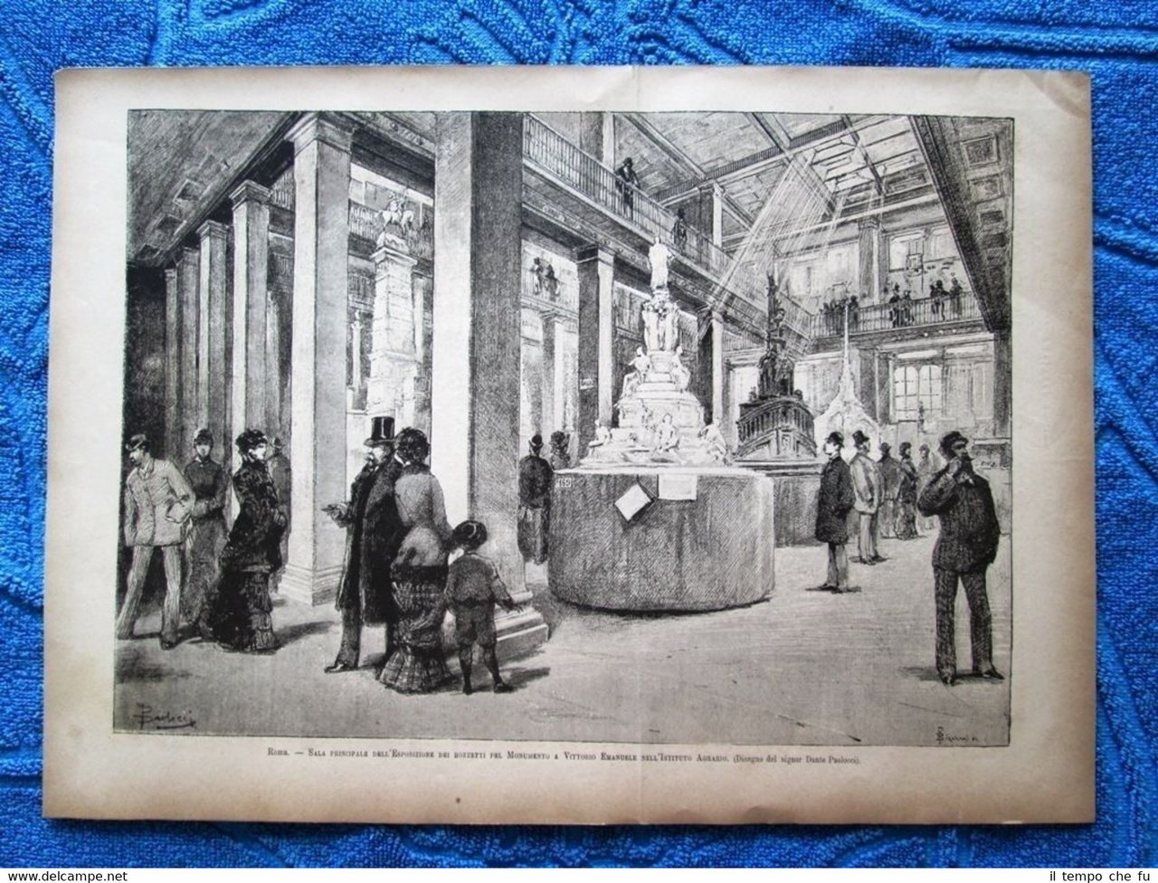 Roma nel 1882 - Esposizione dei bozzetti del Monumento a …