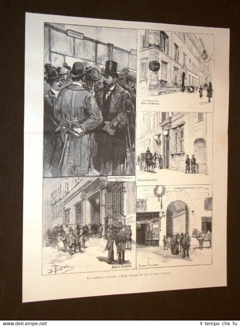 Roma nel 1893 Scandalo della banca o bancario Banco di …