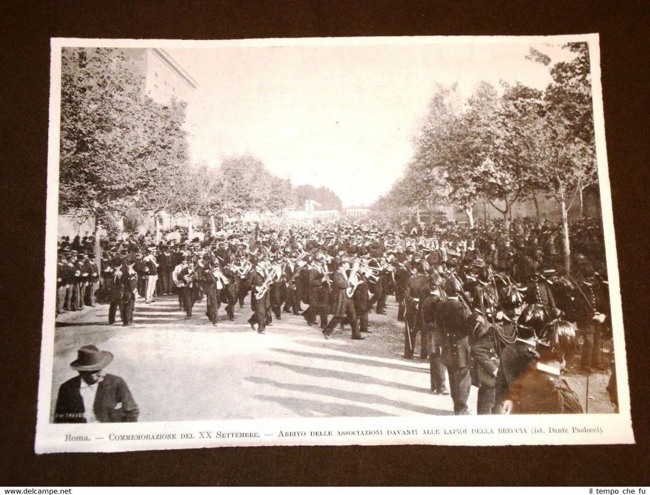 Roma nel 1903 Commemorazione XX settembre Lapidi della breccia Bersaglieri