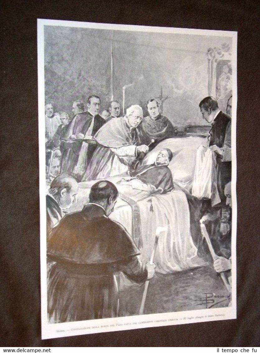 Roma nel 1903 Morte Papa Leone XIII Constatazione della morte …