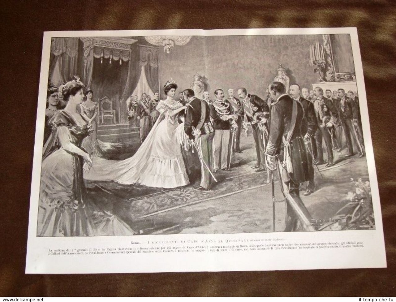 Roma nel 1905 Ricevimento di Capo d'anno o Capodanno al …