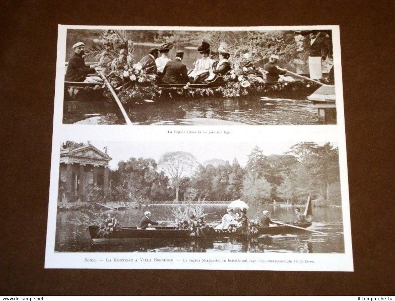 Roma nel 1906 Kermesse a Villa Borghese Regina Elena e … | Immagine principale