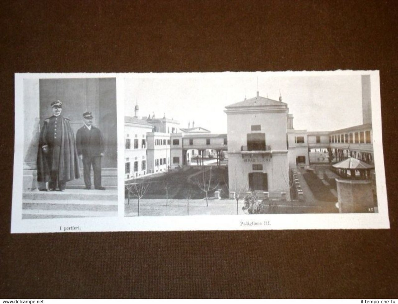 Roma nel 1906 Policlinico Umberto I Portieri e Padiglione III