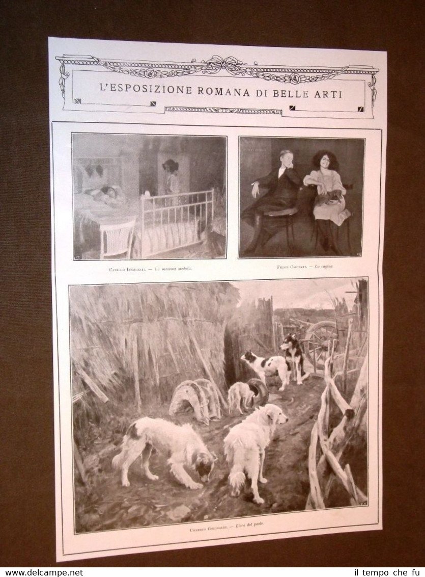 Roma nel 1910 Esposizione di Belle Arti Innocenti Casorati Coromaldi …