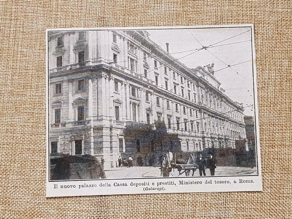 Roma nel 1914 Nuovo Palazzo della Cassa Depositi e Prestiti …