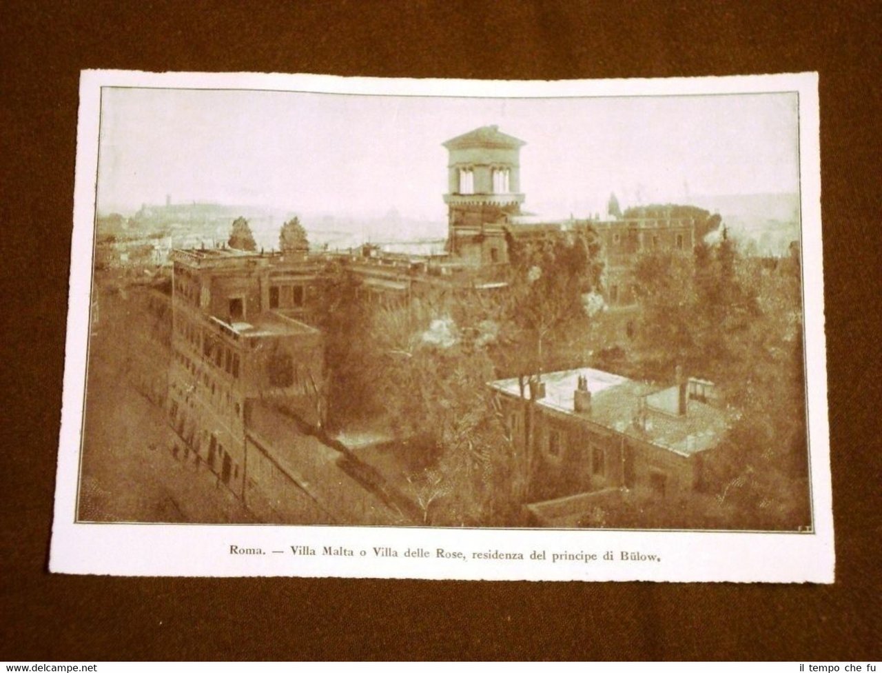 Roma nel 1915 Villa Malta o Villa delle Rose Residenza …