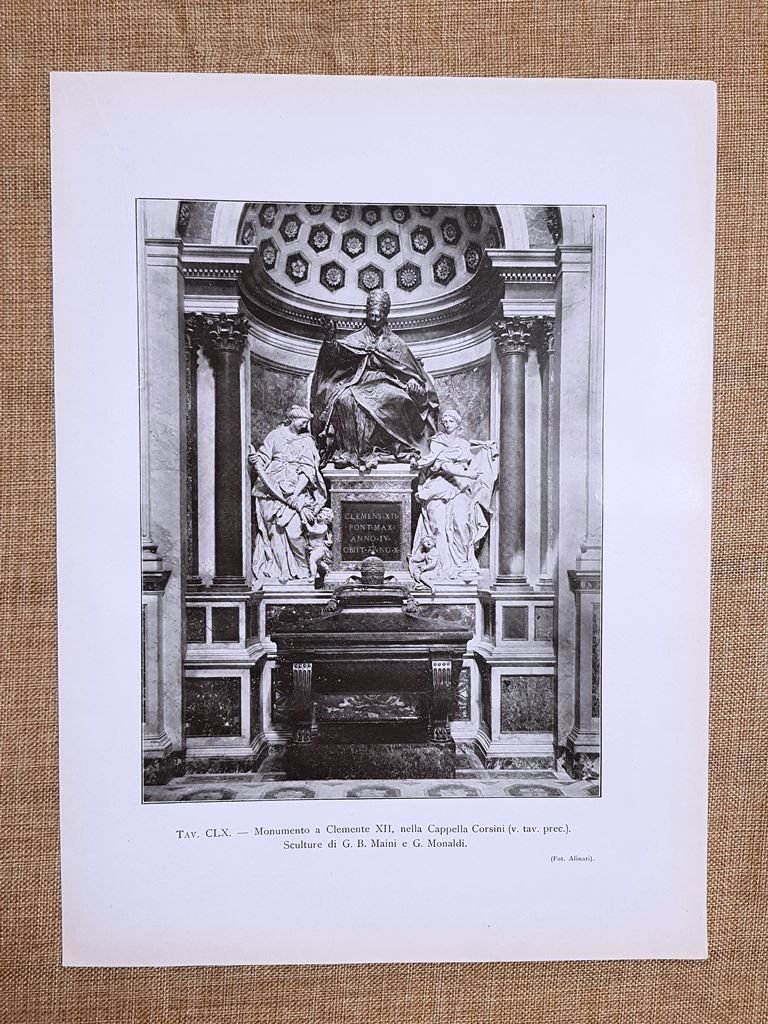Roma nel 1917 Cappella Corsini Clemente XII Maini Monaldi San …