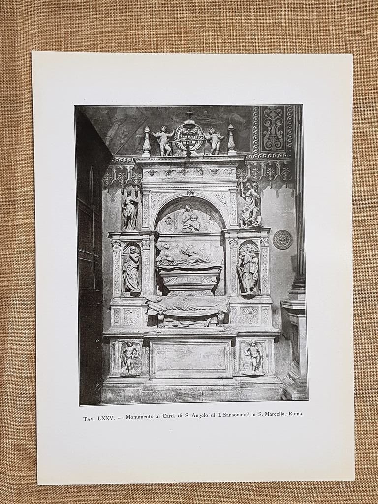 Roma nel 1917 Chiesa di San Marcello Monumento al Card. …