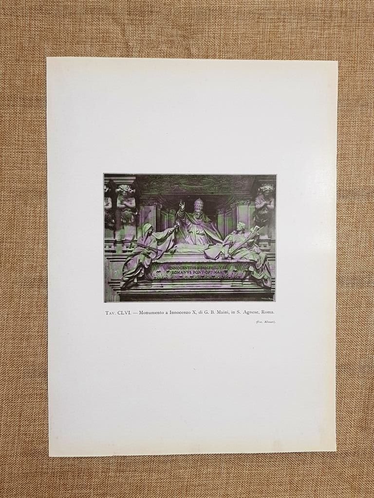 Roma nel 1917 Monumento a Innocenzo X di G.B. Maini …