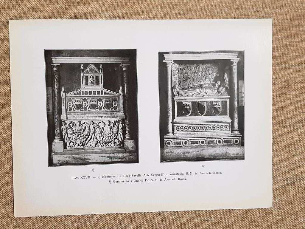 Roma nel 1917 Monumento a Luca Savelli e Monumento a …