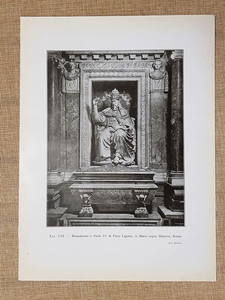 Roma nel 1917 Monumento a Paolo IV di Pirro Ligorio …