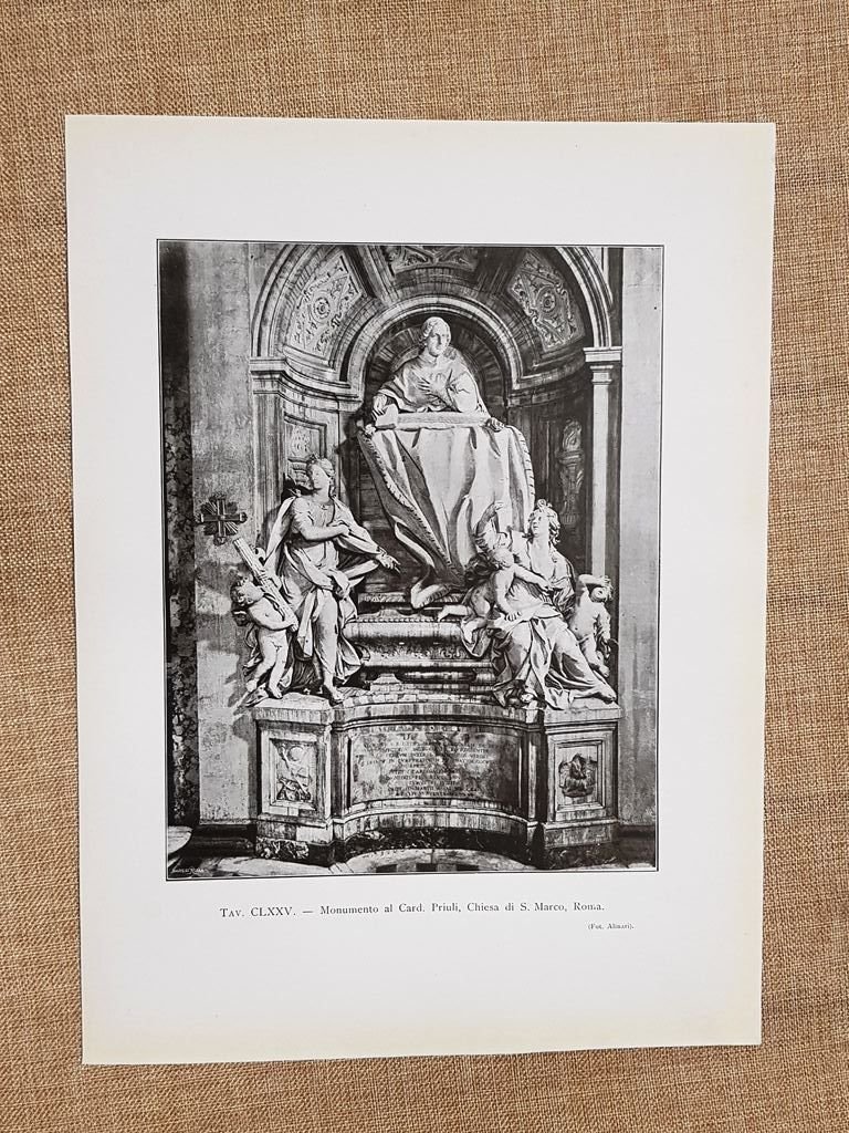 Roma nel 1917 Monumento al Cardinale Priuli Chiesa di San … | Immagine principale