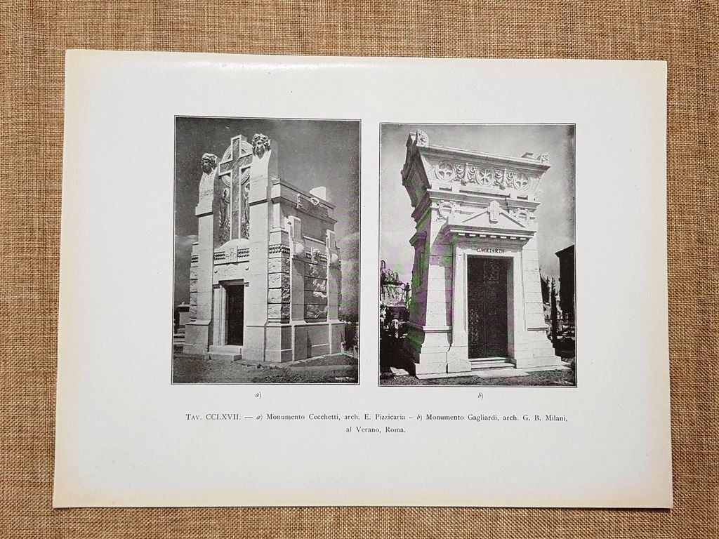 Roma nel 1917 Monumento Cecchetti Pizzicaria e Gagliardi Milani Al …