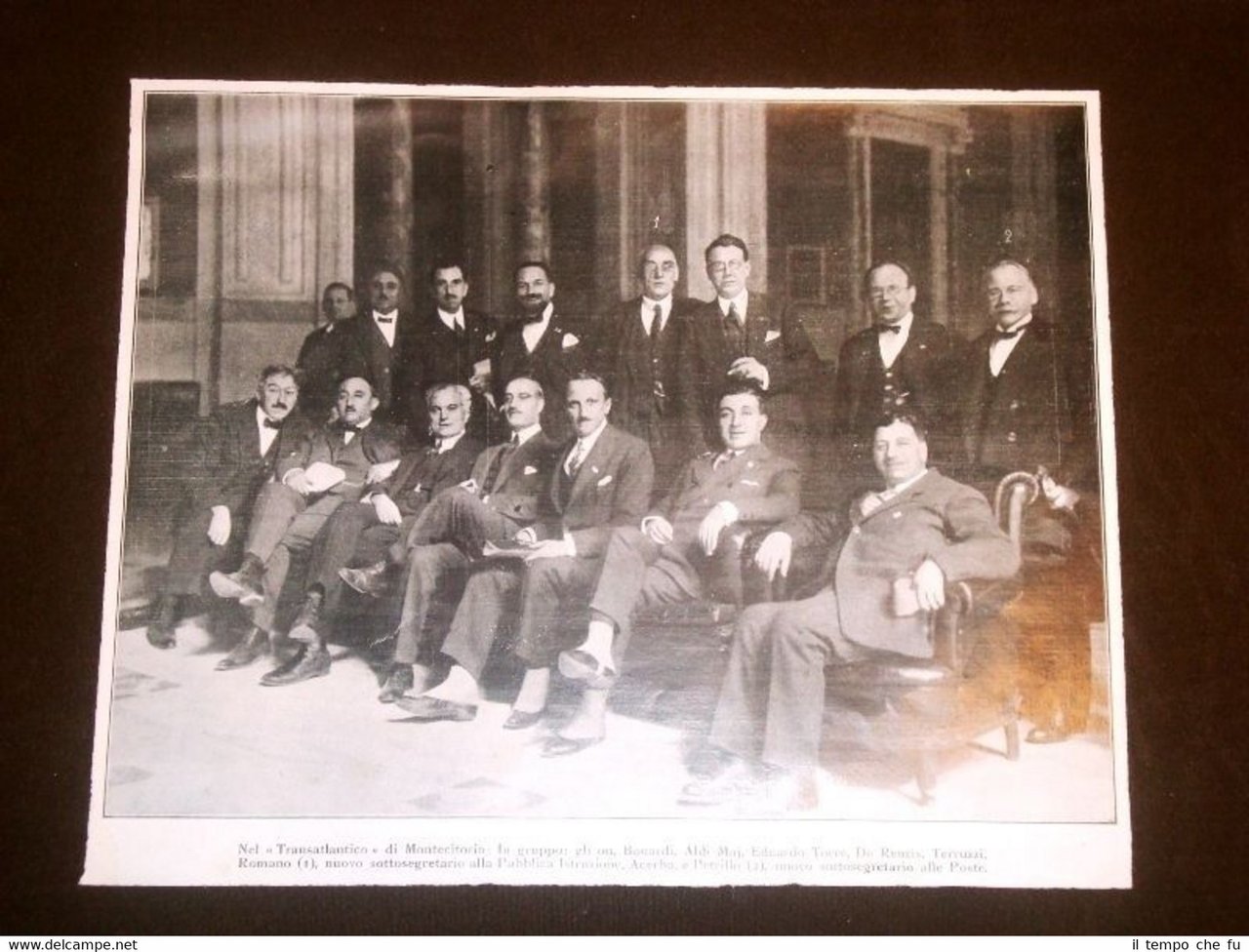 Roma nel 1925 Onorevole Bonardi, Aldi Maj, Torre, De Renzis, …