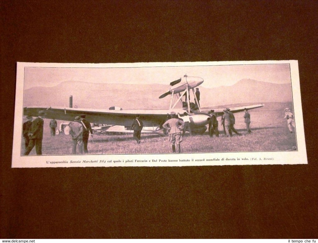 Roma nel 1928 Aereo Savoia Marchetti S 64 Ferrarin e …