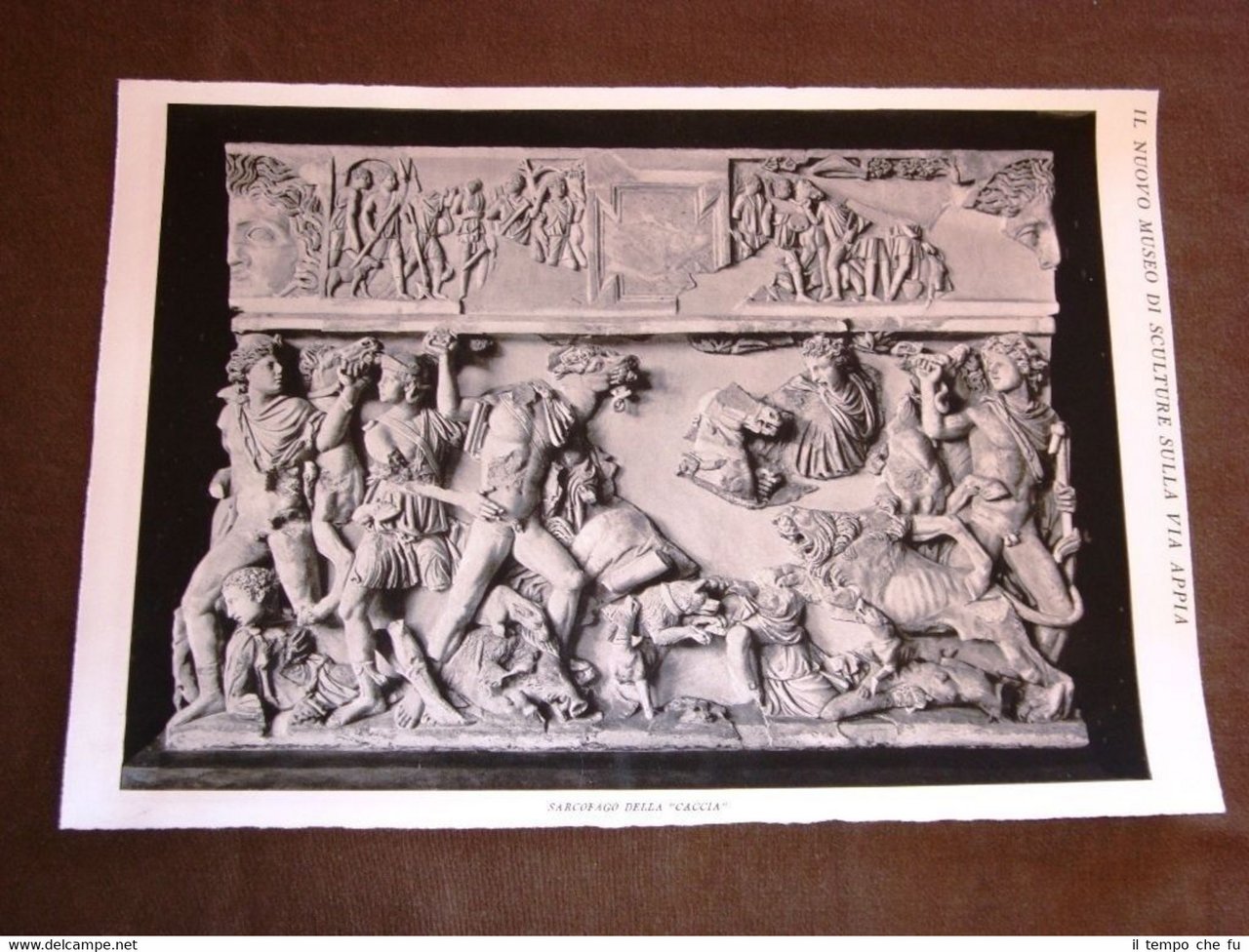 Roma nel 1930 Museo delle sculture in via Appia Sarcofago … | Immagine principale
