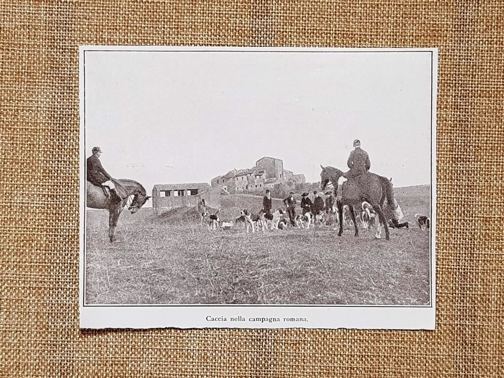 Roma nel 1931 La caccia nella campagna romana Lazio