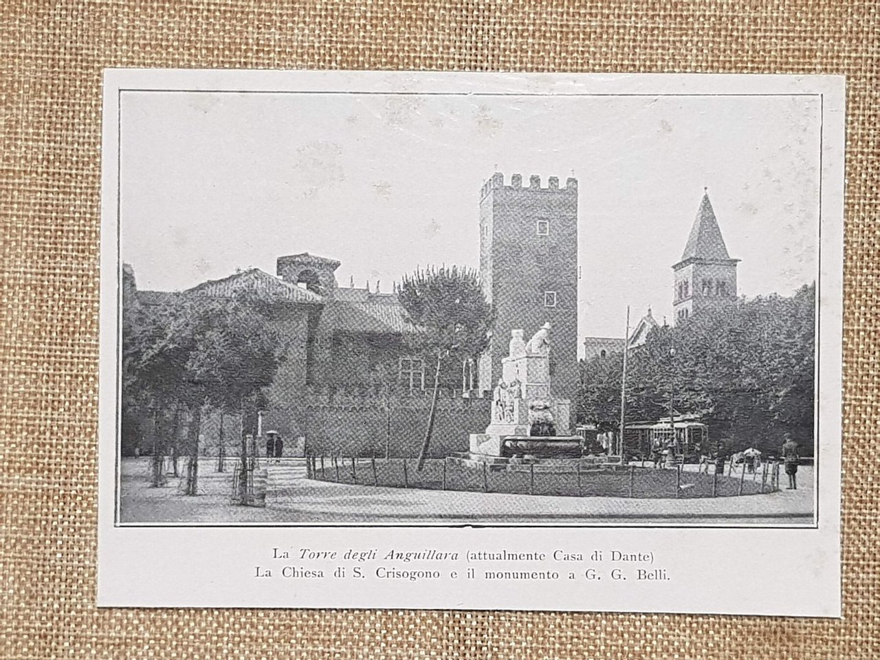 Roma nel 1931 Torre degli Anguillara Chiesa di S. Crisogono …