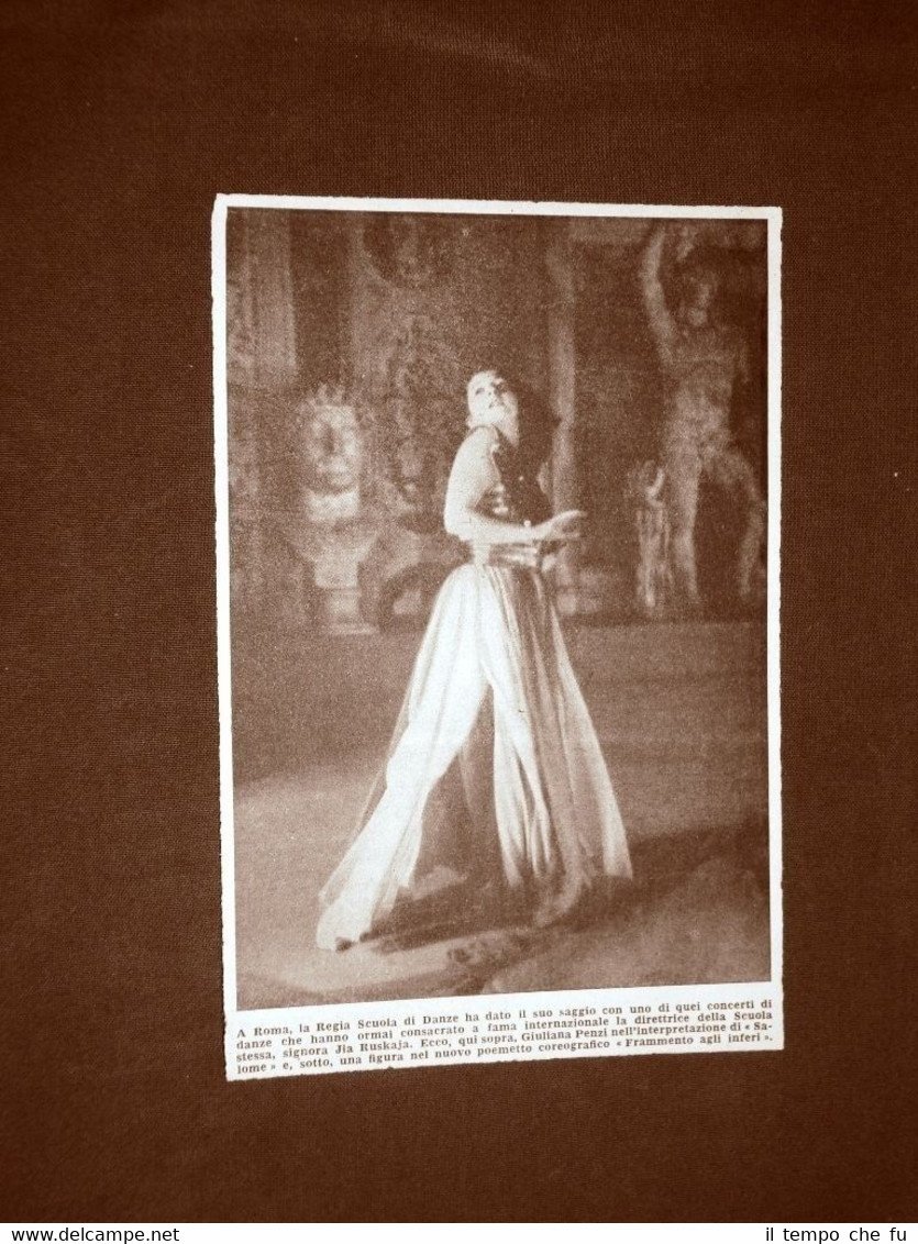 Roma nel 1943 Regia scuola di danze Jia Ruskaja Giuliana …